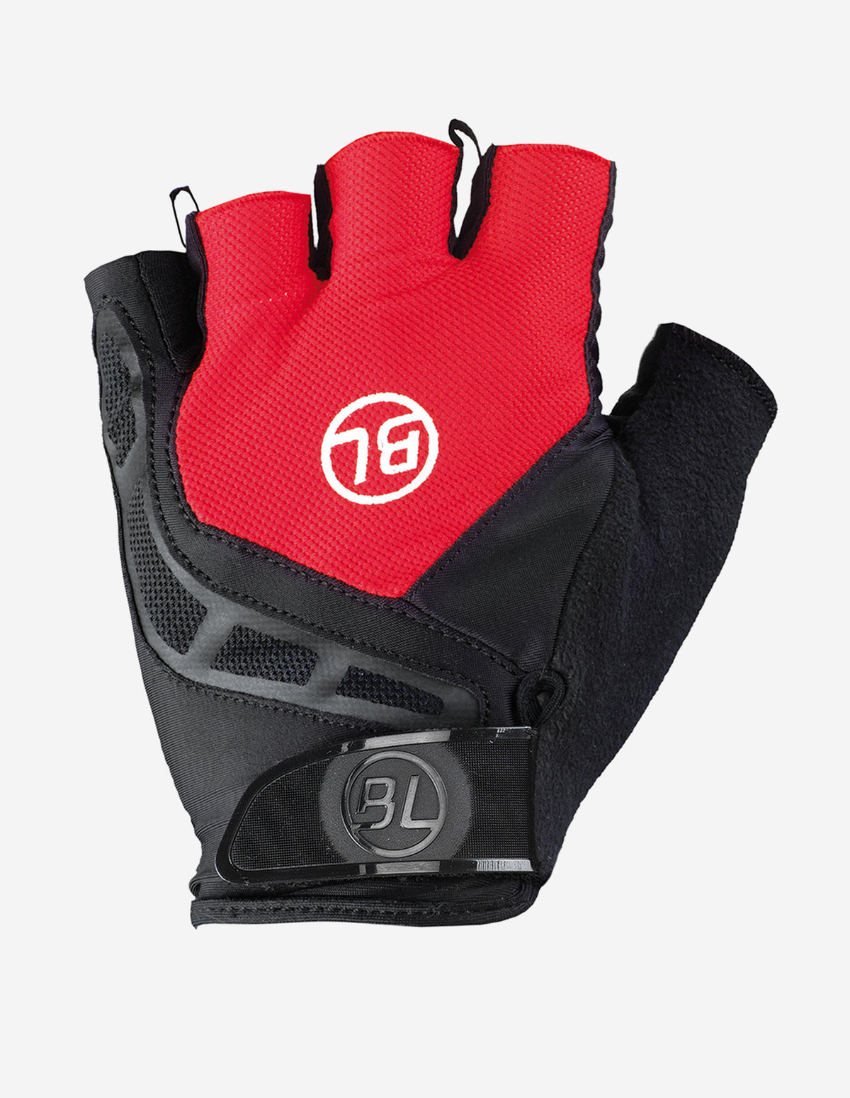 Guantes de ciclismo Bicycle Pave Black Red con acolchado de gel y diseño transpirable