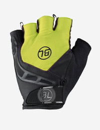 Guantes de ciclismo Bicycle Pave Yellow Fluo con acolchado de gel y diseño transpirable
