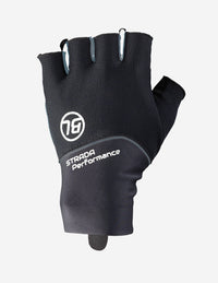 Vista frontal de guantes de ciclismo Bicycle Strada Negro