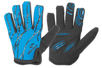 Guantes de ciclismo Gist Bimbo Junior Azul Art. 8157 con ajuste de velcro y tejido transpirable
