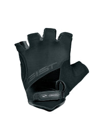Guantes de ciclismo Gist D-Grip Negro Art. 5511 con palma de alto agarre y ajuste de velcro