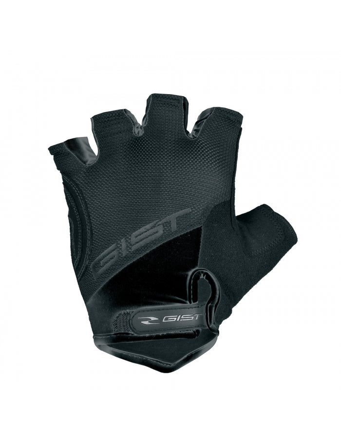 Guantes de ciclismo Gist D-Grip Negro Art. 5511 con palma de alto agarre y ajuste de velcro