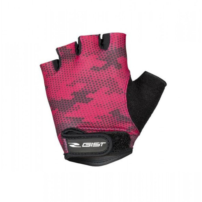 Guantes de ciclismo Gist Kid Fucsia Art. 8158 con palma antideslizante y cierre de velcro