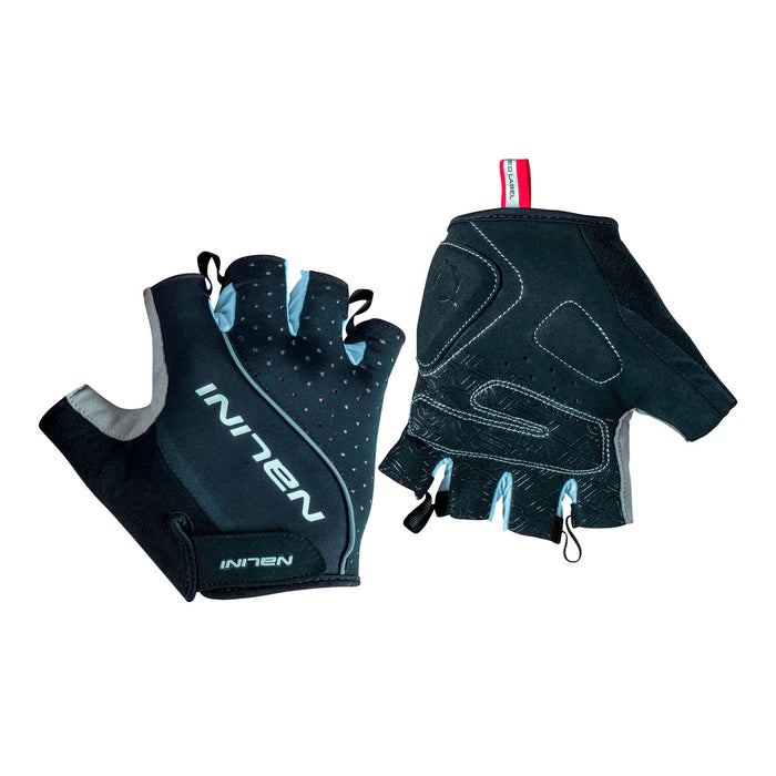 Guantes de ciclismo Nalini Closter Black con palma anatómica antideslizante y ventilación superior