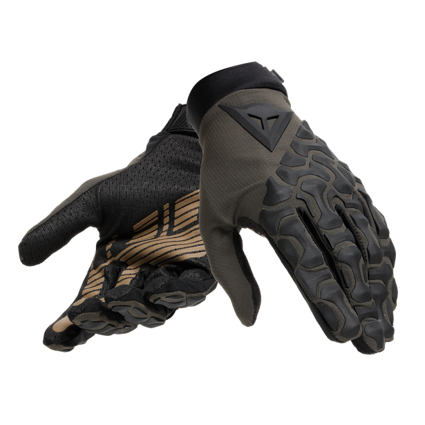 Guantes Dainese HGR EXT Black Gray para MTB y Enduro con protección en nudillos