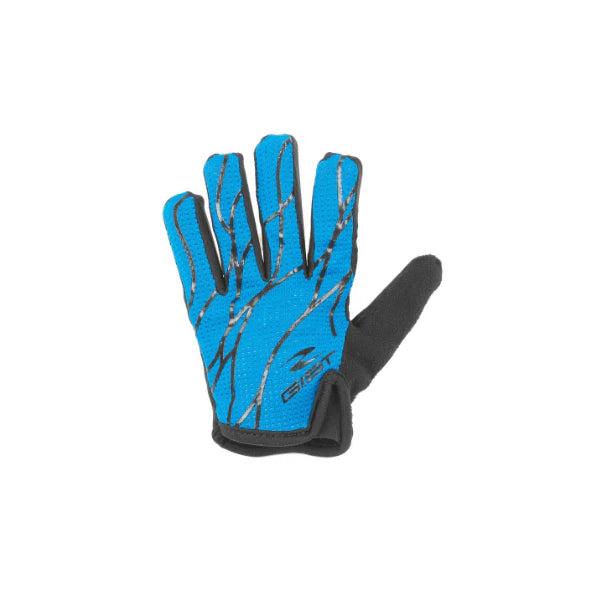 Vista frontal de guantes de ciclismo Gist Bimbo Junior Azul