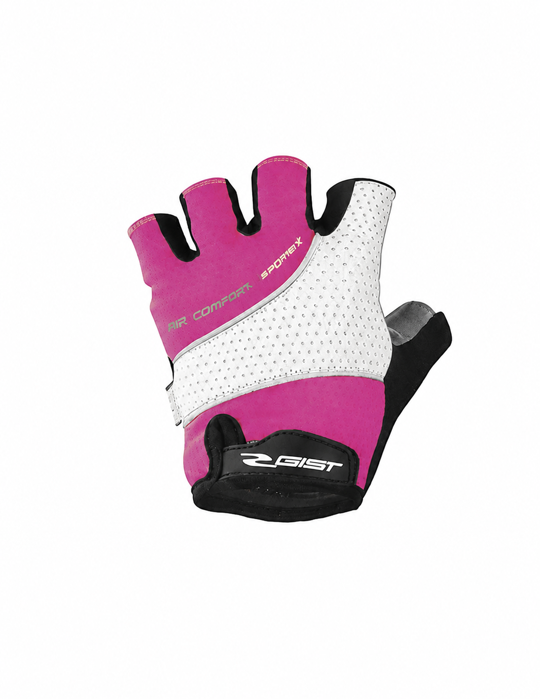 Guantes de ciclismo Gist Bimbo Kid Pro color fuxia con acolchado de gel y ajuste de velcro