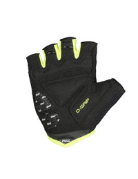 Vista frontal de guantes de ciclismo Gist D-Grip Negro Art. 5511