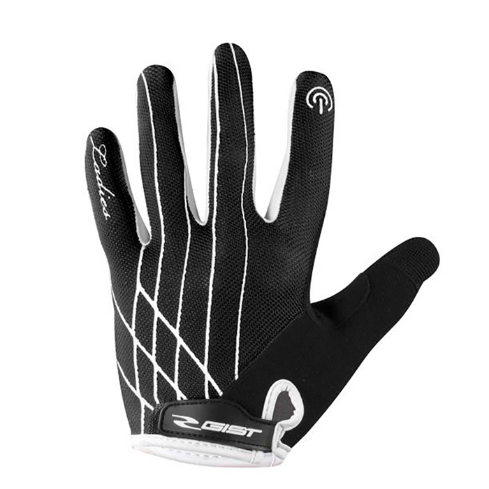 Guantes de ciclismo Gist Glamour Women Black para mujer con gel y tecnología Touchscreen
