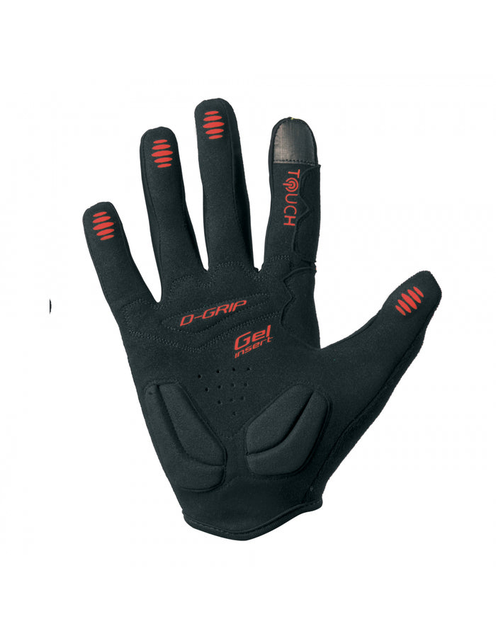 Vista trasera de guantes Gist Hero 5532 Red MTB