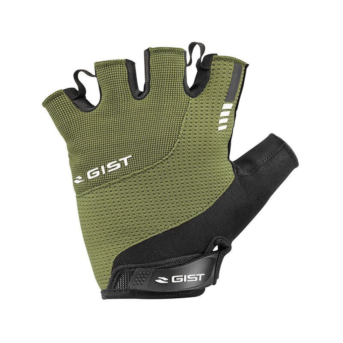 Vista frontal de guantes de ciclismo Gist Kontrol 5512 Military