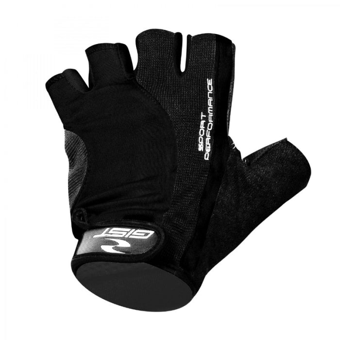 Vista frontal de guantes de ciclismo Gist Pro Negro Art. 5515