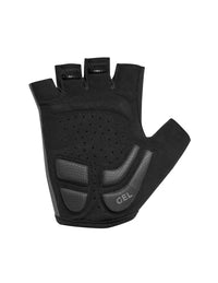 Vista trasera de guantes de ciclismo Gist Rapid Negro