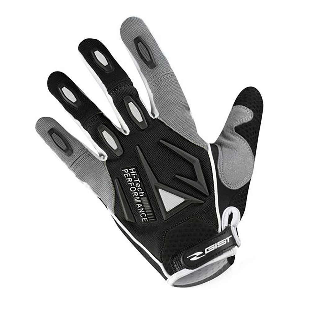 Guantes de ciclismo Gist Shield 5537 Black MTB negro con protección reforzada para montaña