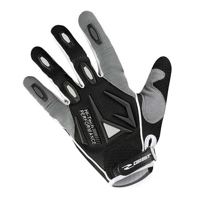 Guantes de ciclismo Gist Shield 5537 Black MTB negro con protección reforzada para montaña