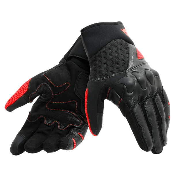Guantes para Moto Dainese X-Moto Negro Rojo Fluo - CIAO ITALIA