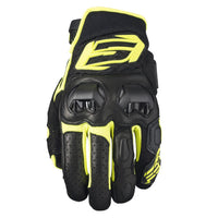 Guantes para Moto Five SF3 Negro Amarillo Fluor Racing - CIAO ITALIA