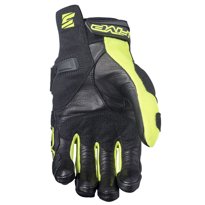 Guantes para Moto Five SF3 Negro Amarillo Fluor Racing - CIAO ITALIA
