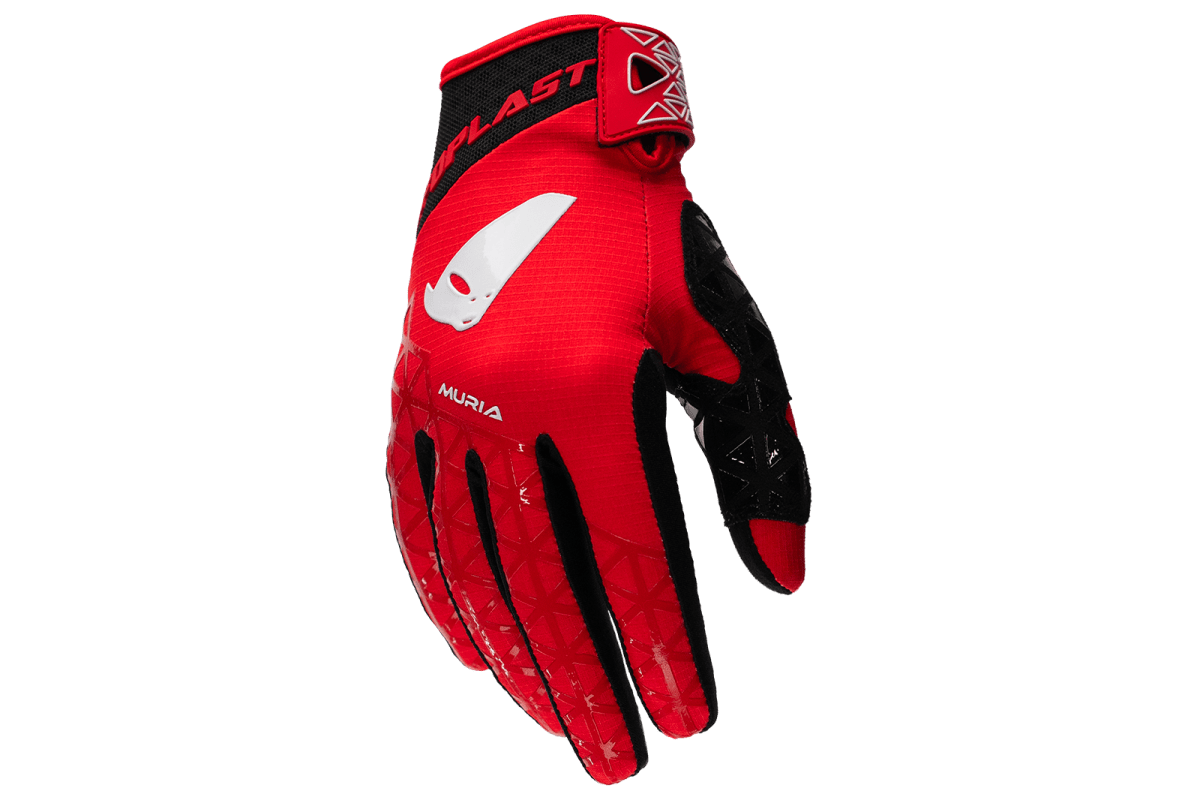 Guantes para Motocross UFO Muria Rojo - CIAO ITALIA