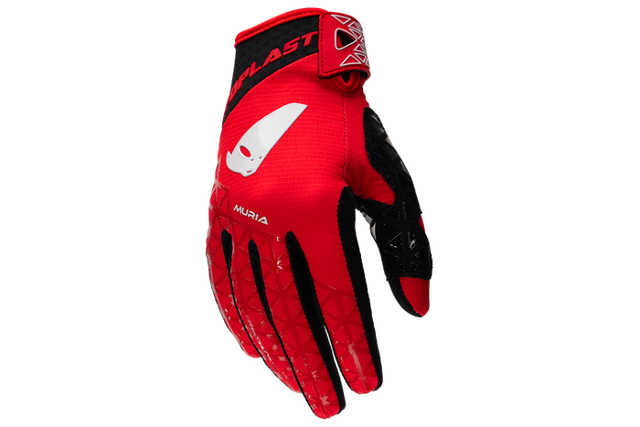 Guantes para motocross UFO Muria rojo ligeros y ventilados para enduro y off-road