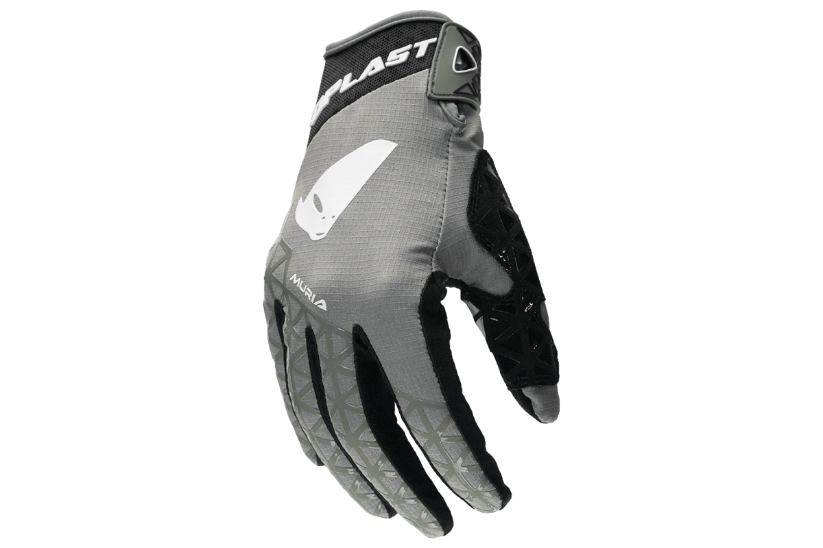 Guantes para motocross UFO Muria gris ligeros y ventilados para enduro y off-road