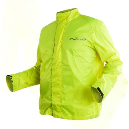 Vista frontal del Impermeable Completo A-Pro Sea Fluorescente