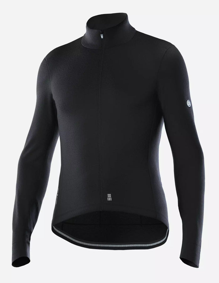 Jersey de ciclismo Bicycle Line Panarotta negro de manga larga para hombre