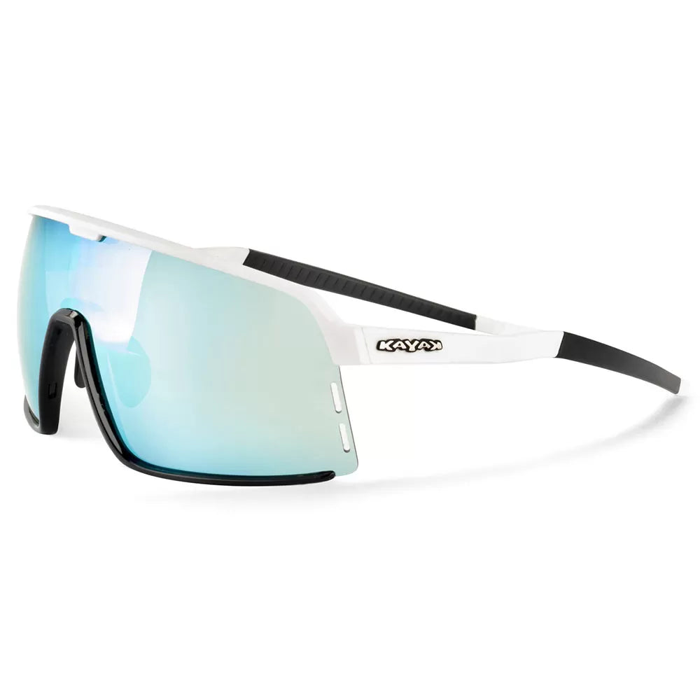 Lentes de ciclismo GIST Kayak XFly blancos Art. 2977 con lentes intercambiables y protección UV