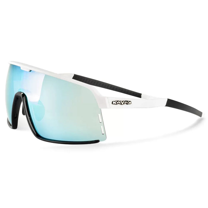 Lentes de ciclismo GIST Kayak XFly blancos Art. 2977 con lentes intercambiables y protección UV