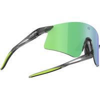 Lentes Rudy Project Astral X con mica multiláser verde vista lateral derecha