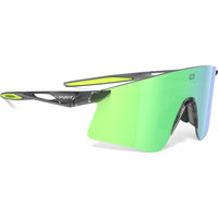 Lentes de ciclismo Rudy Project Astral X gris cristal con mica multiláser verde
