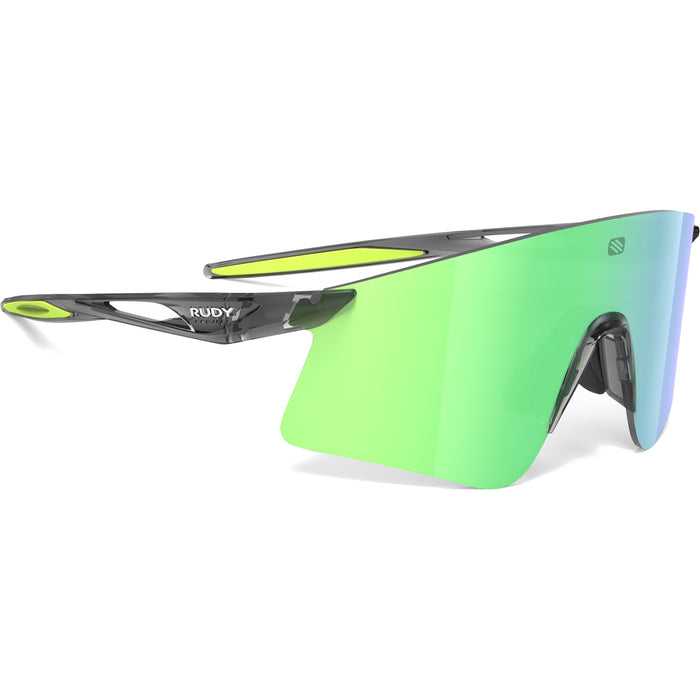 Lentes de ciclismo Rudy Project Astral X gris cristal con mica multiláser verde