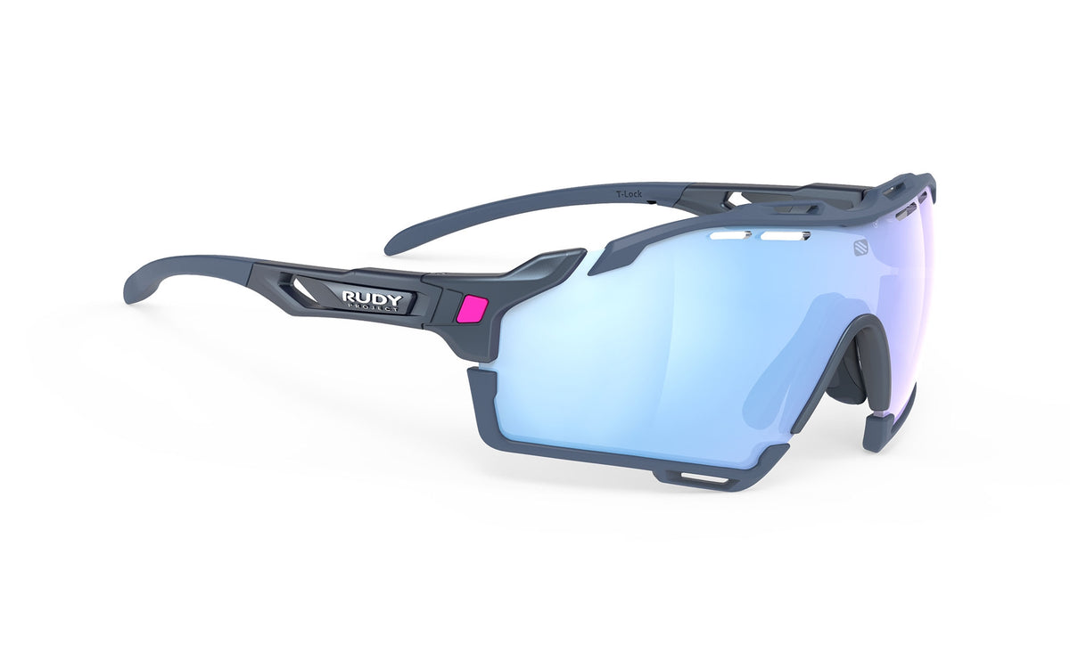 Lentes de ciclismo Rudy Project Cutline azul cósmico mate con mica multiláser Ice