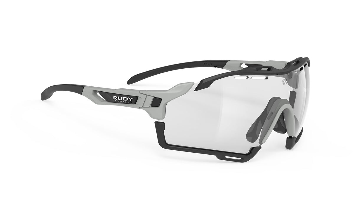 Lentes de ciclismo Rudy Project Cutline gris claro con mica fotocromática negra