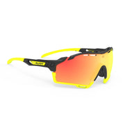 Lentes de ciclismo Rudy Project Cutline negro mate con mica multiláser naranja