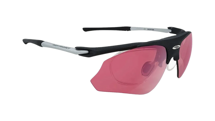 Lentes de ciclismo Rudy Project Exception negro mate con mica ImpactX 2 roja fotocromática