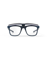 Lentes Rudy Project Inkas azul marino con sistema Flip-Up vista frontal