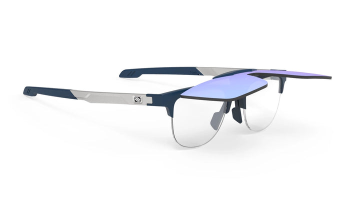 Lentes de ciclismo Rudy Project Inkas azul marino mate con mica multiláser Ice