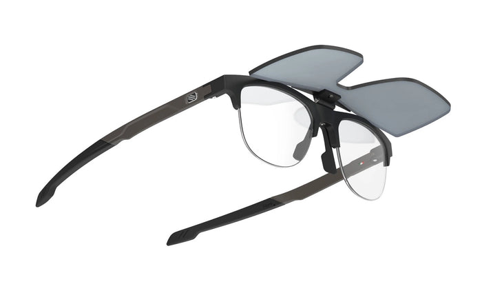 Lentes Rudy Project Inkas con mica láser negra vista lateral derecha