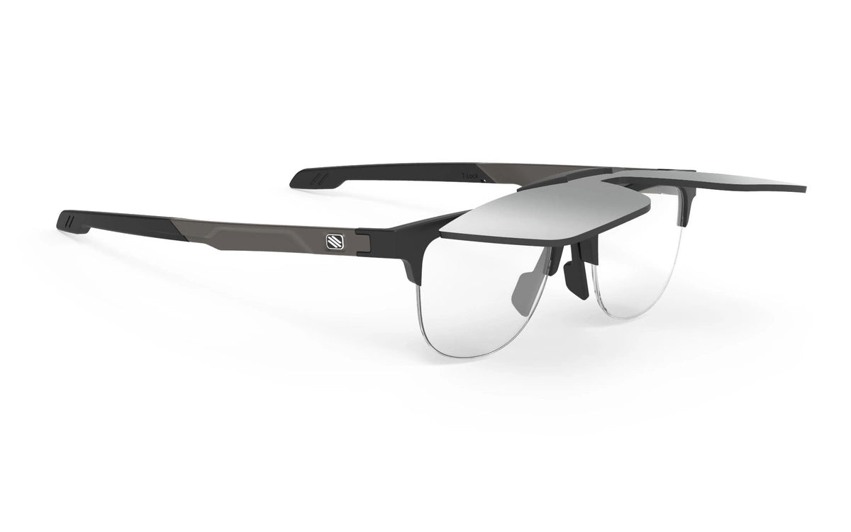 Lentes de ciclismo Rudy Project Inkas negro mate con mica láser negra