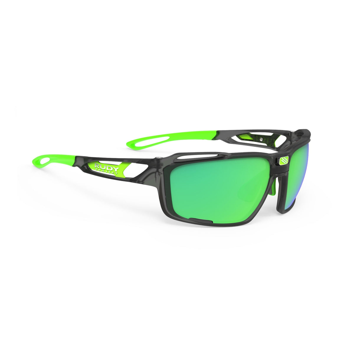 Lentes de ciclismo Rudy Project Sintryx gris hielo grafito con mica polarizada multiláser verde