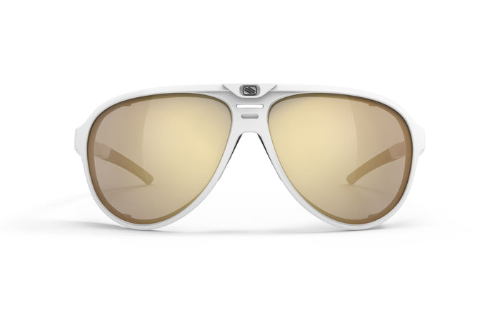 Lentes Rudy Project Stardash blanco brillante vista frontal