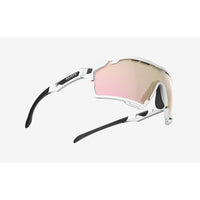Detalle de la lente Multilaser Rose Gold de los lentes Rudy Project Cutline