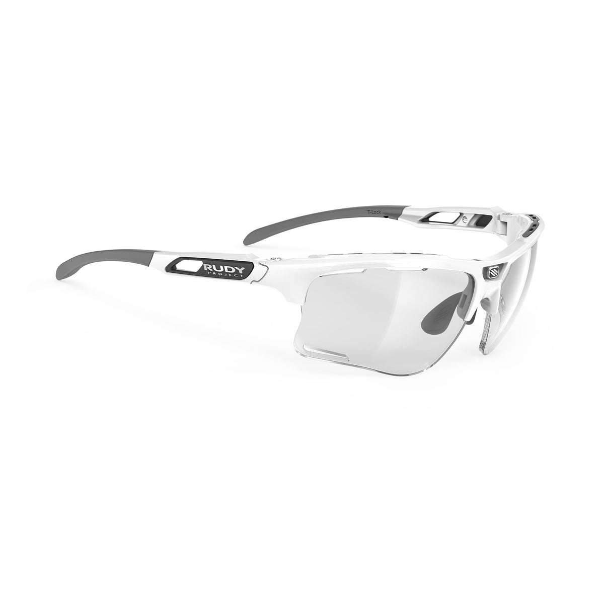 Lentes Rudy Project Keyblade Blanco Brillante con lente ImpactX Fotocromática 2 Láser Black para ciclismo