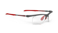 Lentes Rudy Project Maya 9 S grafito con detalles rojos