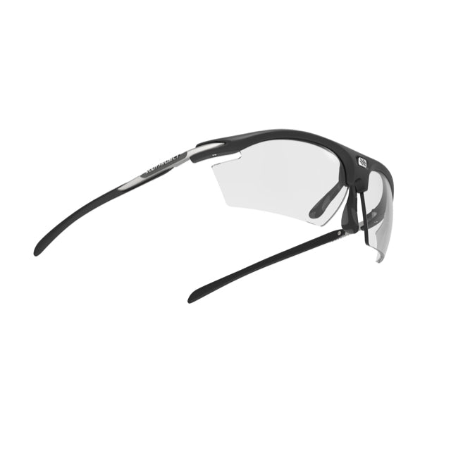 Vista frontal de los lentes Rudy Project Rydon Negro Mate con ImpactX 2 Black