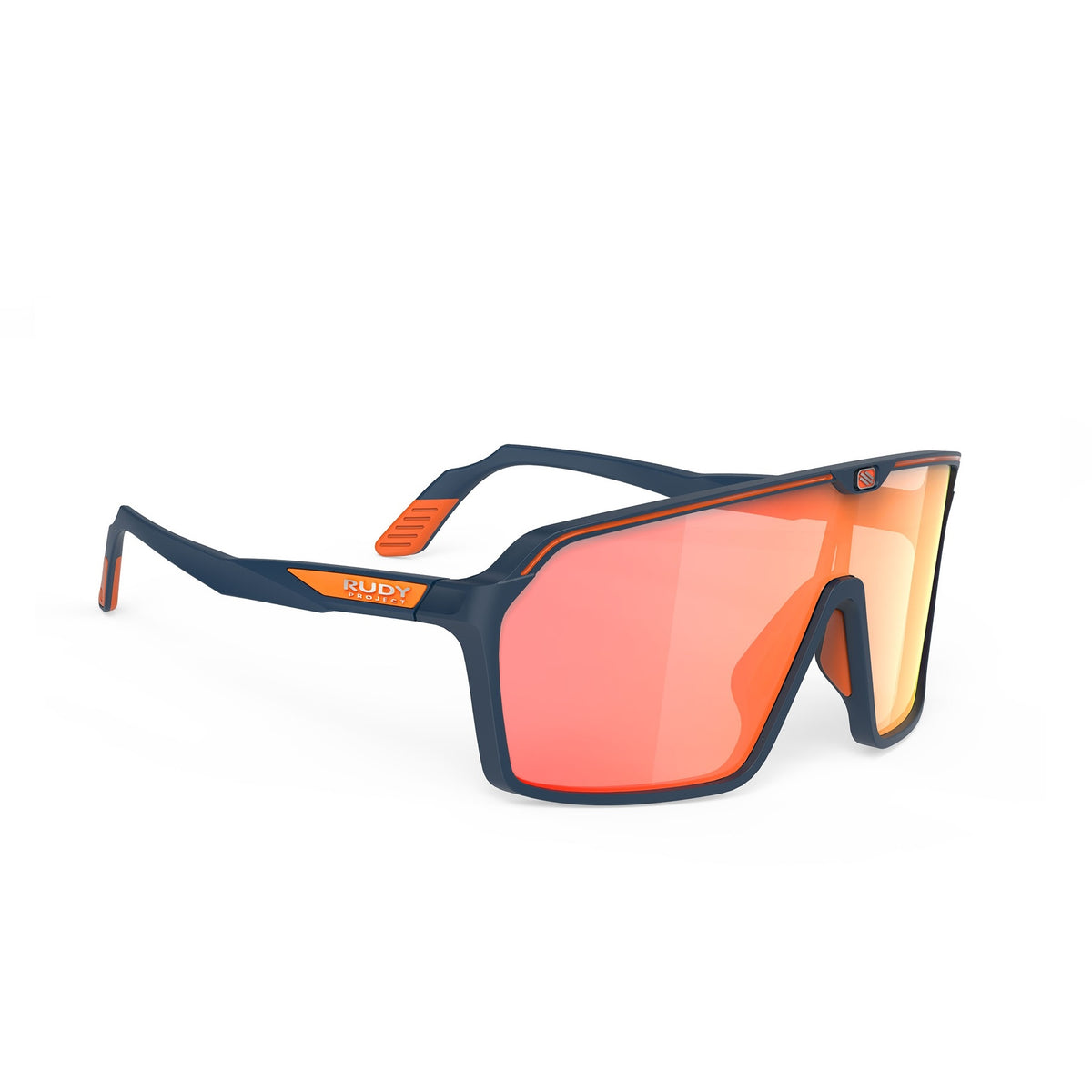 Lentes Rudy Project Spinshield Azul Marino con lente Multiláser Naranja para ciclismo