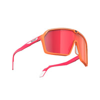 Vista frontal de los lentes Rudy Project Spinshield Mandarin Multi Laser Red