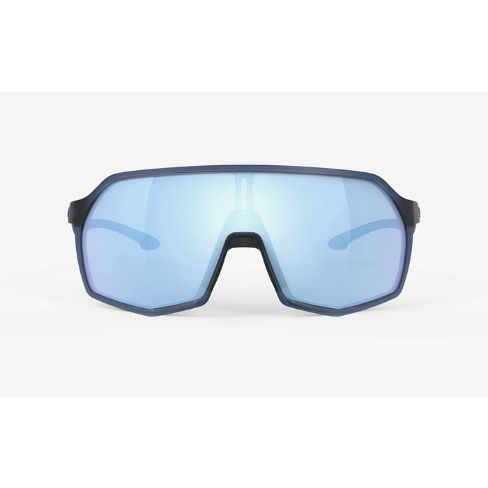 Vista frontal de los lentes Rudy Project Thunder Azul Avio con Multiláser Ice