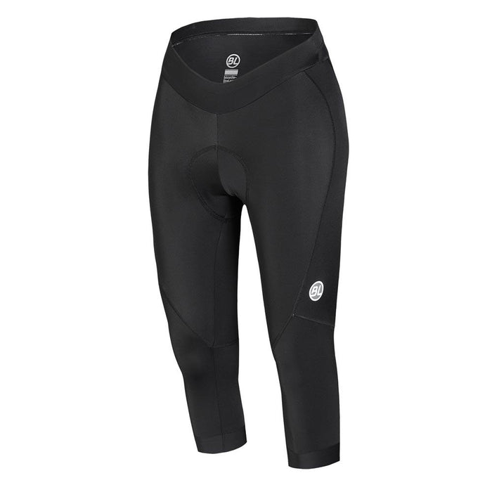 Licra de ciclismo 3/4 para mujer Bicycle Line Freccia negra con badana Goose
